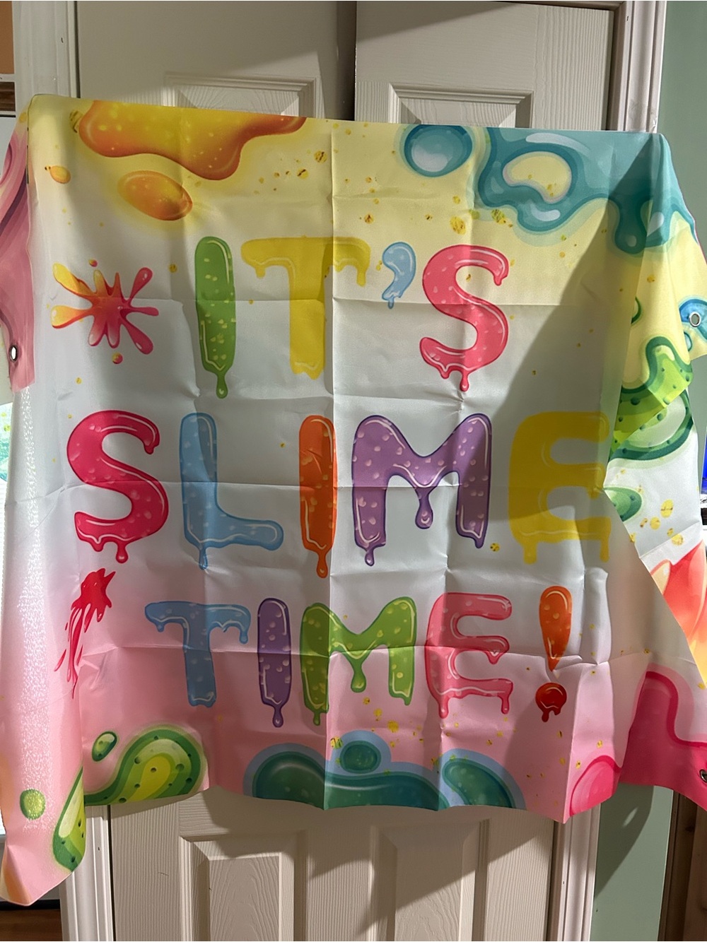 Kids "It's Slime Time" Colorful Party Decor